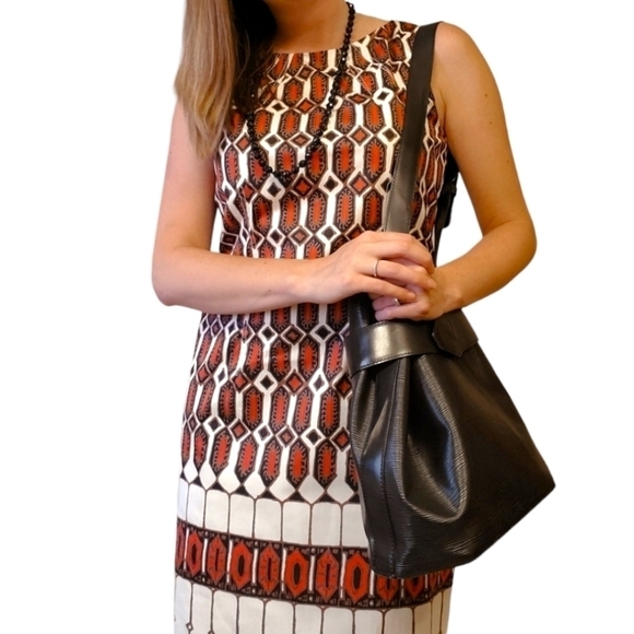 TALBOTS Red, Black and Red Sheath Dress - Picture 1 of 8